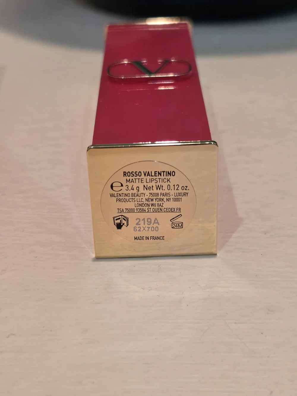 Valentino Rosso Valentino Matte Lipstick 219A Star Studded Full Size